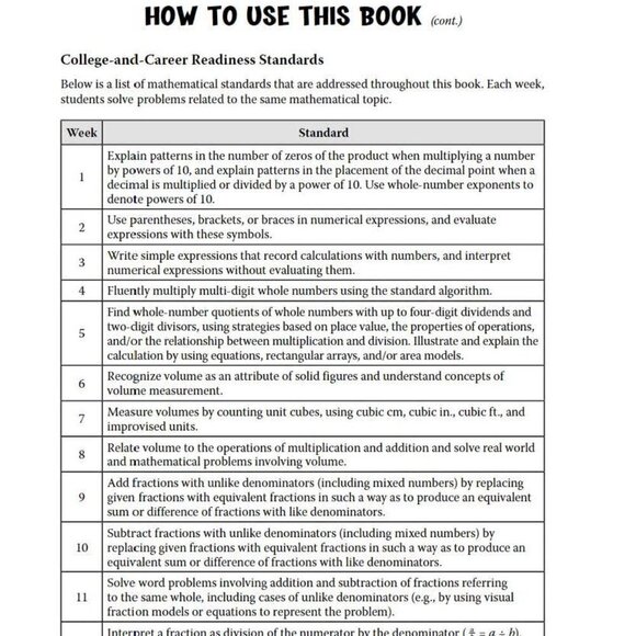 180 Days of Problem Solving for Fifth Grade – Build Math Fluency - BRAND NEW - Picture 4 of 5